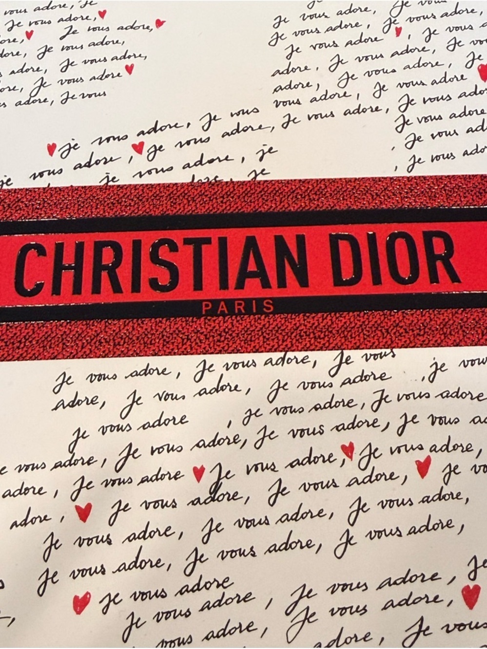 Christian Dior Je Vous Adore Limited Edition White Red Gift Box 8x8x4.5 - Picture 3 of 5